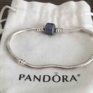 Pandora blue pave bracelet